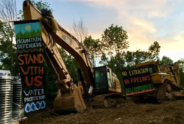 Mountain Valley Pipeline Protest Ends in Arrest